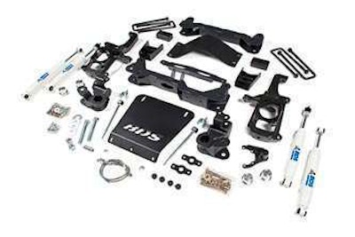 BDS GM 4.5″ suspension lift kit doesn’t require torsion-arm drop and allows 35-inch tires to be used.