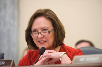 Sen. Deb Fischer speaking at Wednesday’s Senate hearing.