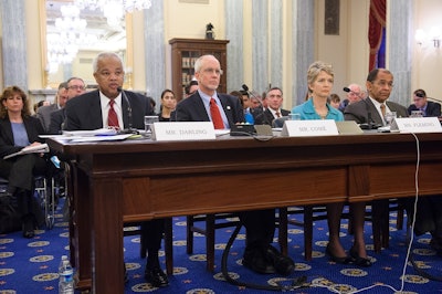 FMCSA’s Acting Administrator Scott Darling (left) testified before a Senate panel this week, where lawmakers blasted the agency’s handling of hours-of-service changes and CSA.