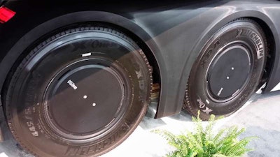 Practically every gap that was perceived as an aero-drag has been filled on Peterbilt’s WAVE truck.