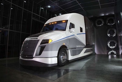 Freightliner’s SuperTruck was unveiled in March.
