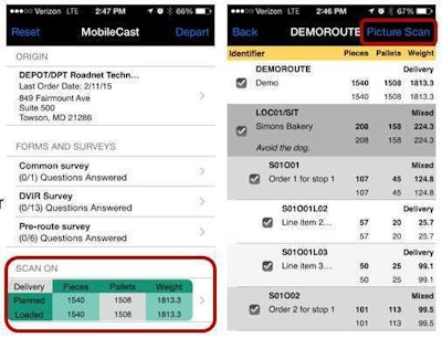 MobileCast from Roadnet Technologies puts optimized routes and workflow in the hands of drivers