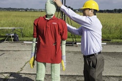 Steve the pedestrian dummy readies for impact.