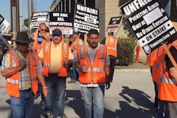 Some Teamsters-affiliated drivers are striking at LA area ports over their classification as contractors.