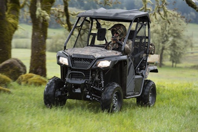 The Pioneer 500 makes a nice little hunting machine. It has the power, traction and agility to get you into and out of an area with ease.