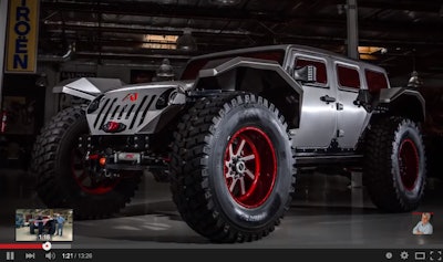 Fab Fours’ Legend Jeep JK on “Jay Leno’s Garage” TV show.