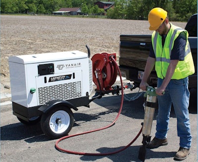 Vanair Viper tow-behind compressor