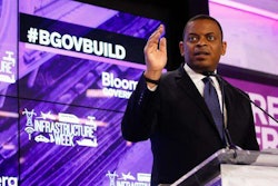 Secretary Anthony Foxx speaking at an infrastructure summit earlier this year.