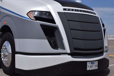 The grill of the SuperTruck opens and closes based on various data points to improve fuel economy.Click here to see a full gallery of the SuperTruck.