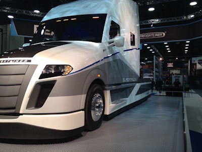 Concept vehicles like Freightliner’s SuperTruck could hint at major equipment and technology changes coming in the trucking industry — all of which will be discussed at a CV-Outlook panel on looming equipment and tech changes in transportation.