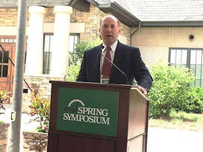 Keith Tuttle talks about the benefits of joining trucking associations and getting involved in the trucking community at the 2015 CCJ Spring Symposium in Birmingham, Ala.