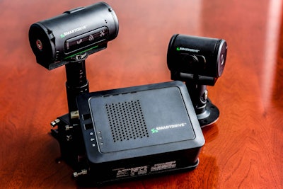 SmartDrive transmits critical video and event data to the office for review by fleet managers in near real time.