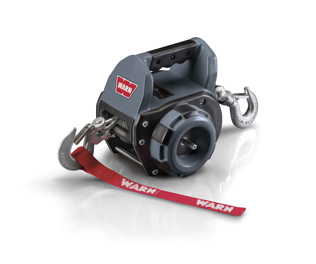 Warn Drill Winch is powered by cordless drill.