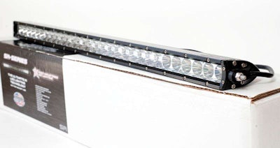 SR-30 LED driving light bar delivers exceptional light output with relatively low amp draw.