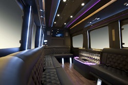 Transit limo interior front