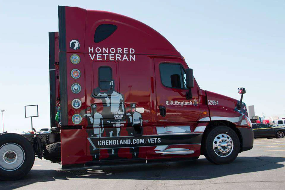 C.R. England adds six militarythemed trucks to Honored Veterans fleet