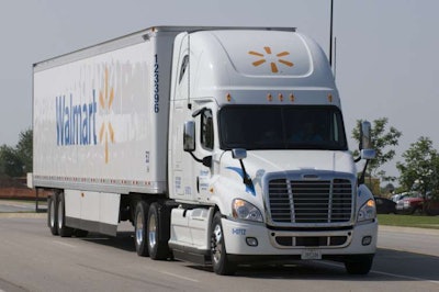 Walmart began charging extra fees for loads delivered early or late in August.