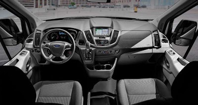 SYNC 3, Ford’s new communications and entertainment system, is available for 2016 Ford Transit.