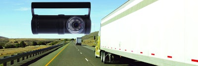 Semi truck going fast on interstate highway