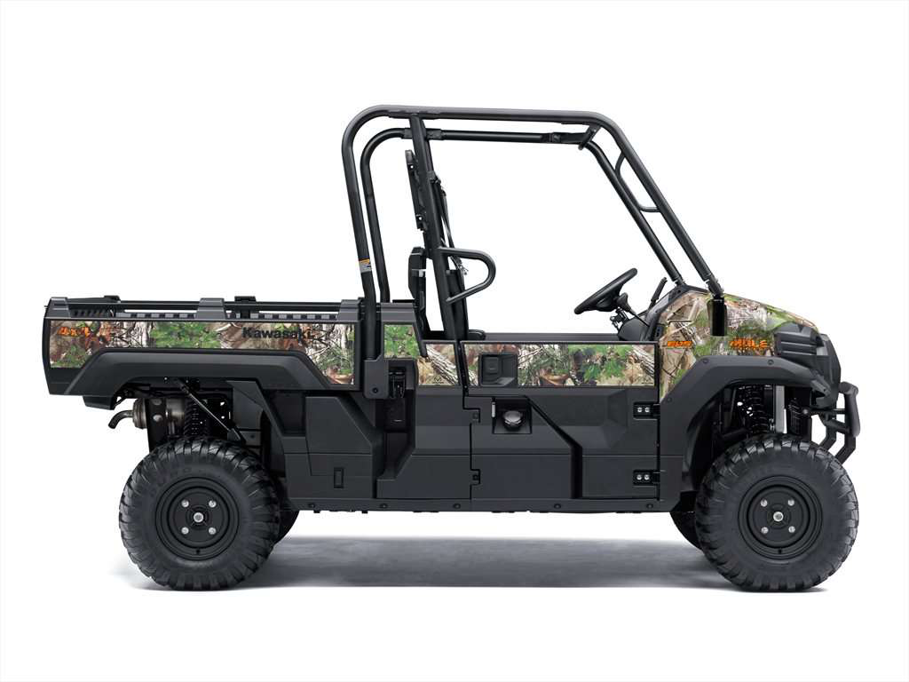 2016 Kawasaki Mule PRO-FX is the new single-row seating model with larger bed for increased hauling capacity.