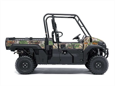 2016 Kawasaki Mule PRO-FX is the new single-row seating model with larger bed for increased hauling capacity.