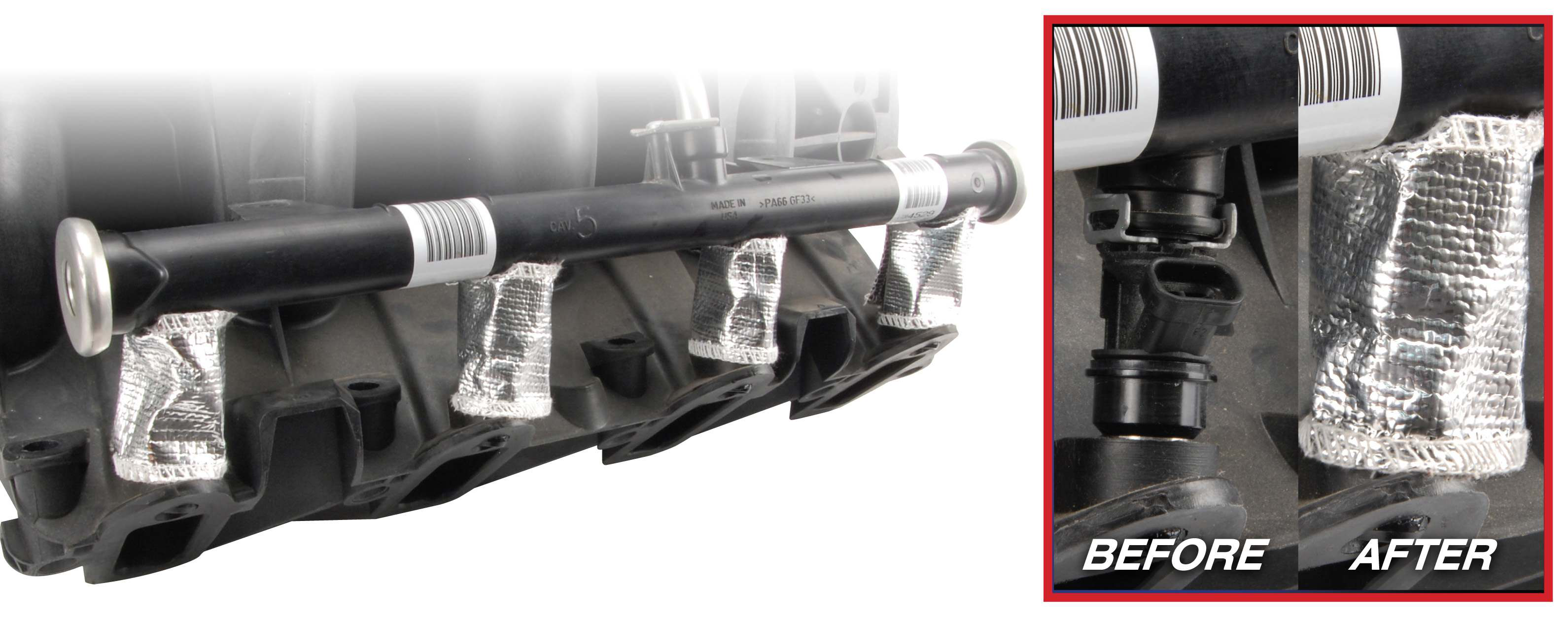 DEI Fuel Injector Reflective Heat covers