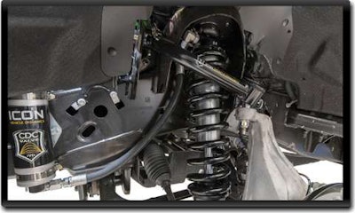 Coilovers and tubular steel upper control arms provide added levels of performance for the 2015 F-150s.