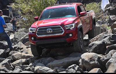 A manual transmission is still available on the 2016 Toyota Tacoma.
