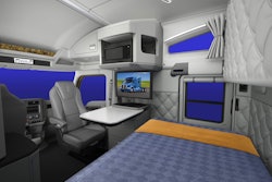 Kenworth’s 76-inch mid-roof sleeper provides drivers with 6-1/2 feet of headroom and gives all drivers a spacious work environment.