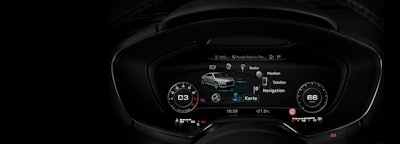 The Audi virtual cockpit, a fully digital instrument cluster, is completely driver-focussed. The 12.3-inch TFT display depicts all the information in razor-sharp, brilliantly clear and high-contrast quality.