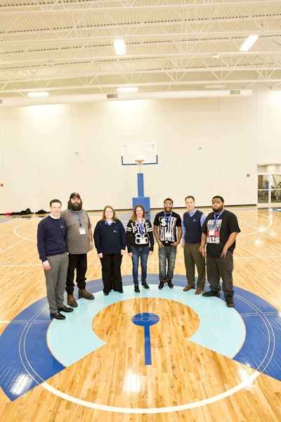 Celadon Trucking has a full-size gym, weight room and on-site health care clinic at its Indiannapolis headquarters. Photo by Marty Moran