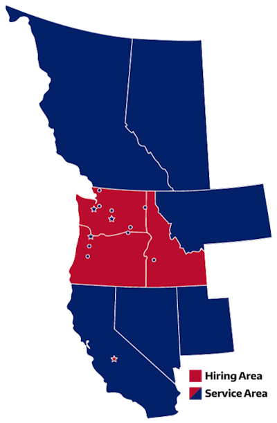 Haney carries products such as beverages, paper, glass, aluminum, food and other general merchandise throughout the eight Western U.S. states.