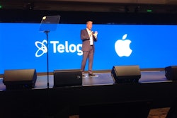 Dave Cozzens, chief executive of Telogis, announces a partnership with Apple