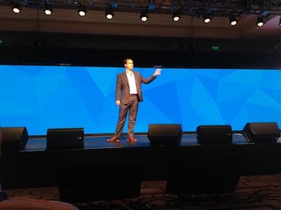 Newth Morris, founder of Telogis, discusses new products and updates during the Telogis Latitude conference on Oct. 28