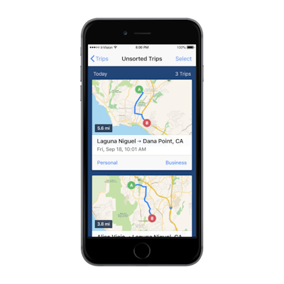 Telogis Logbook helps mobile users differentiate personal and business vehicle use.
