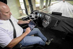 Trucking's Future Now - Driver in Autonomous Truck