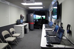 Inside the Mobile Training Center from L-3 Driving Solutions.