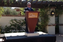 Pat Thomas, ATA Chairman, gives a luncheon speech during the CCJ Fall Symposium, Nov. 17