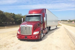 The Model 579 Pete used in the CCJ test drive of the MX-11 engine and for Peterbilt’s new predictive cruise control system.