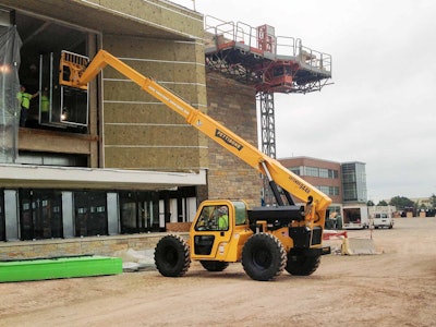Pettibone unveiled its Extendo 944B, a rough-terrain, telescopic handler that has a forward reach of 30 feet 3 inches and is compact enough to fit under an 8-foot doorway.