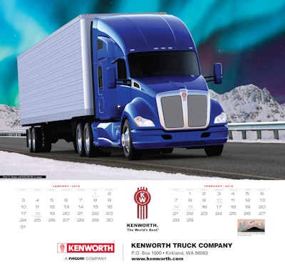 The 2016 Kenworth Calendar is now available for purchase.