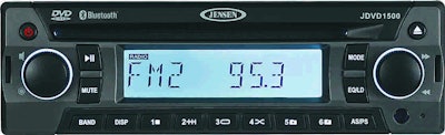 ASA Jensen JDVD1500 single DIN Bluetooth DVD player