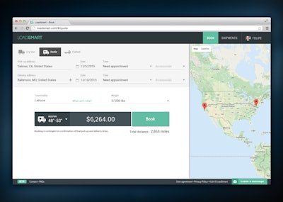 LoadSmart gives shippers instant pricing for hundreds of thousands of lanes for immediate booking