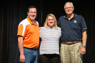2015 Excellence in Bendix Leadership Award winners (left to right) Mike Grandstaff, Angie Hake, and Bill Gantz.