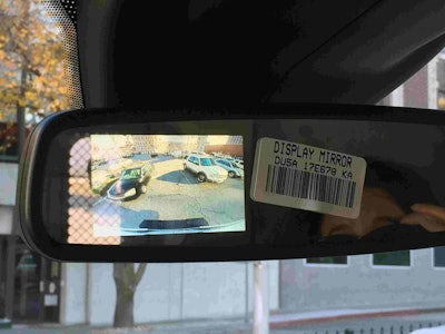 Transit cutaway and chassis cab models have the option of moving the backup camera display from a dash-mounted screen to the rearview mirror.