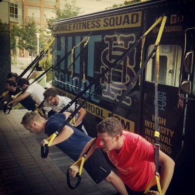 Hiit School, a mobile fitness company, is one of three vehicle-based businesses that have taken off in Silicon Valley.