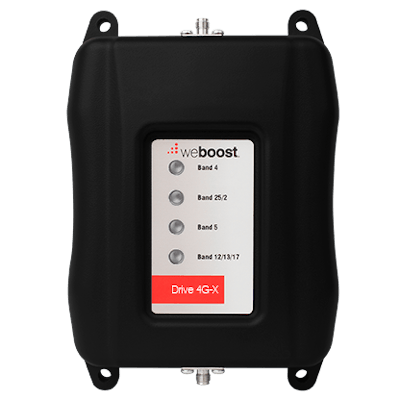 WeBoost offers 12-volt cell phone boosters that can dramatically extend signal coverage for smartphones and mobile hotspots.