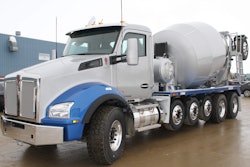 This Kenworth T880 short hood with a 7-axle 12-yard mixer, equipped with a PACCAR MX-11 engine, is Kenworth’s showcase construction model at the 2016 World of Concrete Show Feb. 2-5 in Las Vegas.