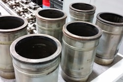Shell Rotella showed off the durability of ‘thinner’ oil in this engine teardown demonstration last year.