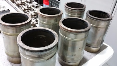 Shell showed off the durability of ‘thinner’ oil in this engine teardown demonstration last year.